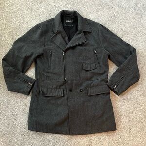 MG Black Label Men’s Asymmetrical Wool Blend Jacket